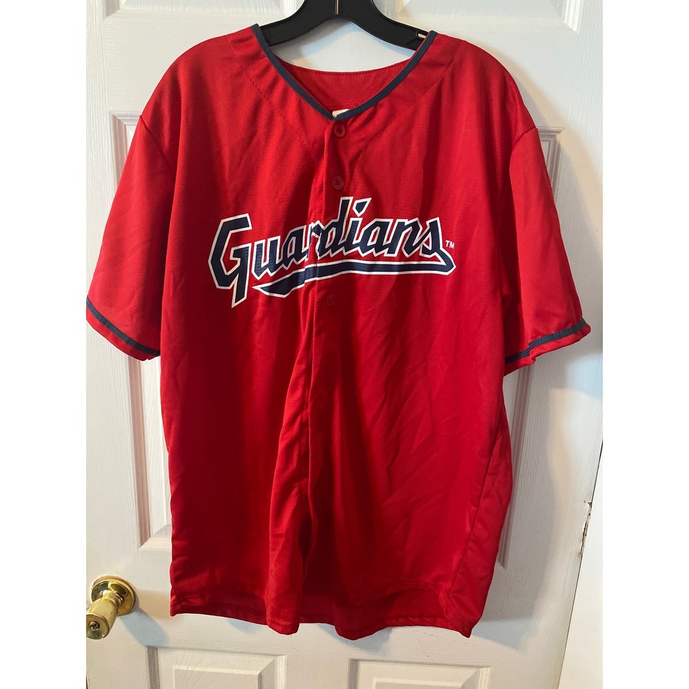 Match-Up Cleveland Guardians Triston McKenzie 24 Baseball Jersey Mens XL Red